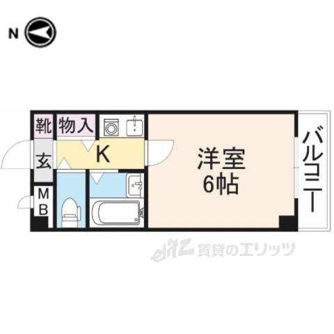 コーポ三和新大宮Ⅱ号館(1K/2階)の間取り写真