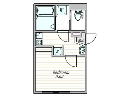 ザ・クラスアーバンス早稲田南(1K/3階)の間取り写真