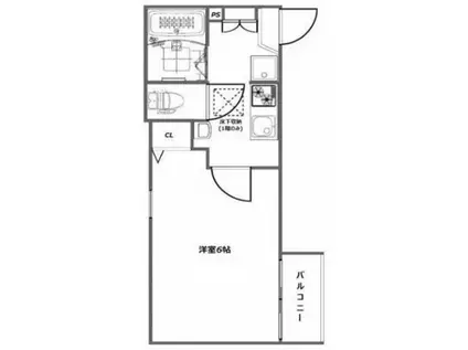 AL SOLE KAMEARI(1K/1階)の間取り写真