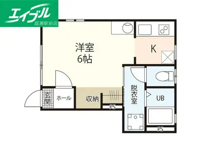 GRAN MARRY下伊福(1K/1階)の間取り写真