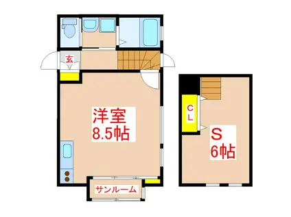 フェリスタ荒田(ワンルーム/1階)の間取り写真