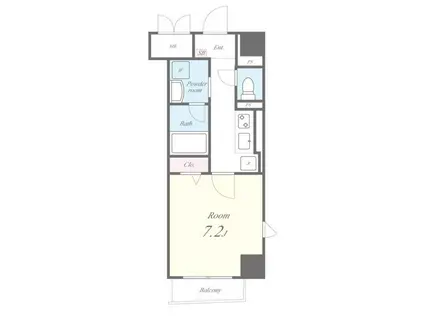 KSコート(1K/9階)の間取り写真