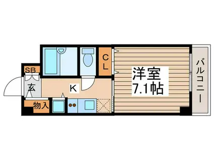 プルミエ(1K/3階)の間取り写真