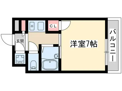 CITYLIFE新大阪(1K/10階)の間取り写真