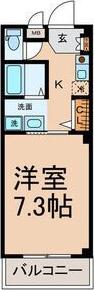 SUNSTATE竜ノ口(1K/3階)の間取り写真