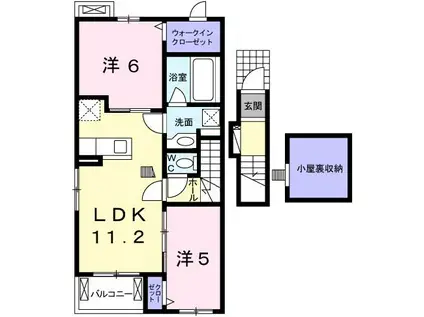 ファイン コルソV(2LDK/2階)の間取り写真