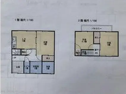 ムサシハウス(3DK/1階)の間取り写真