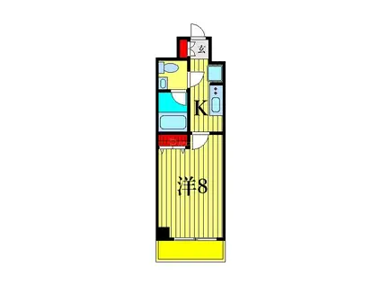 レオーネ南千住II(1K/5階)の間取り写真