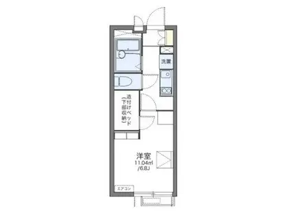 レオパレスサンフラワーA(1K/1階)の間取り写真