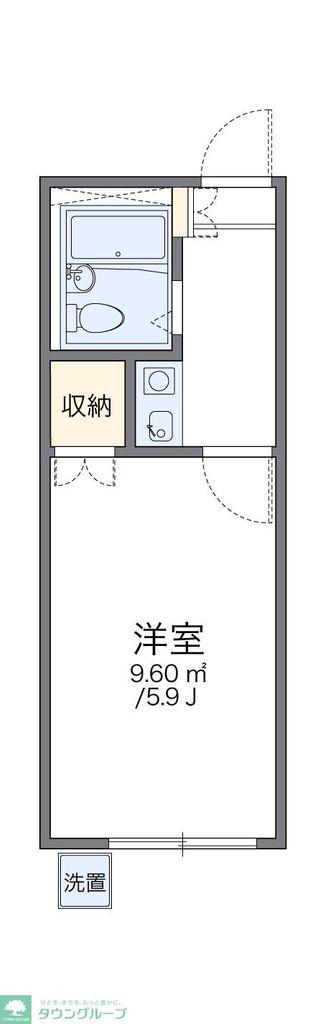 レオパレスエクセル領家(1K/1階)の間取り写真