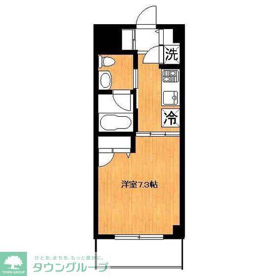 HEAL HIYOSHI(1K/2階)の間取り写真