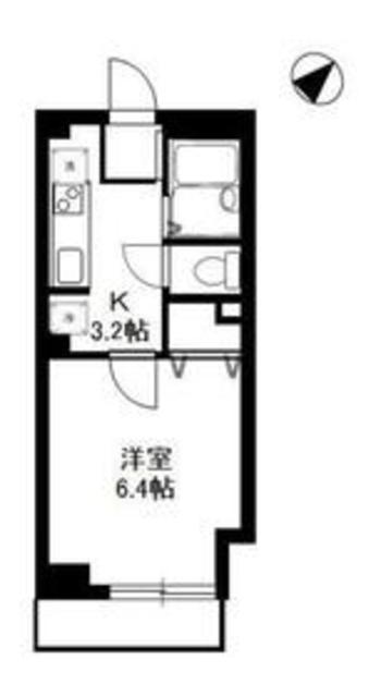 MA・VILLAGE(1K/2階)の間取り写真