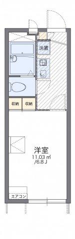 レオパレス小柳町III(1K/1階)の間取り写真