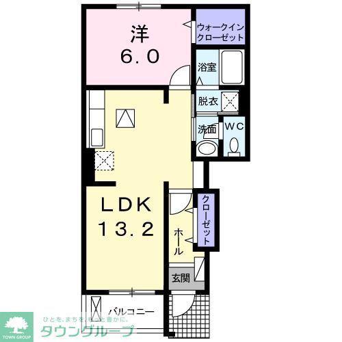 サンライズ・セフィオ(1LDK/1階)の間取り写真