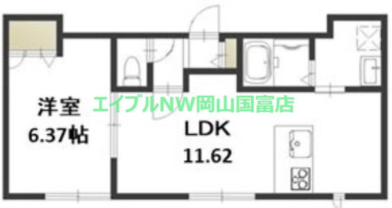 SIGNAL(1LDK/1階)の間取り写真