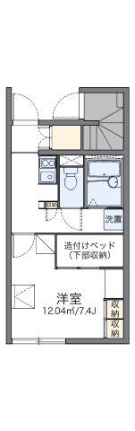 レオパレスラインII(1K/1階)の間取り写真