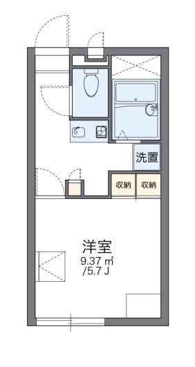 レオパレスみやび(1K/2階)の間取り写真