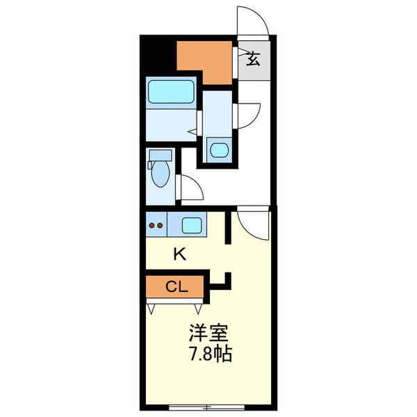 G VIVRE 御器所(1K/2階)の間取り写真