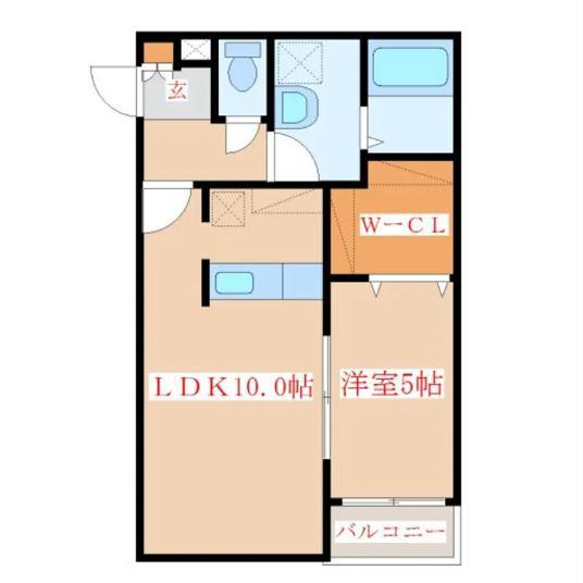 SEIKOU・Y(1LDK/2階)の間取り写真