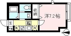 ルイソーメゾン代沢(1K/1階)の間取り写真