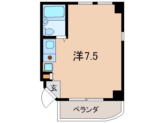 ソートー東灘(ワンルーム/3階)の間取り写真