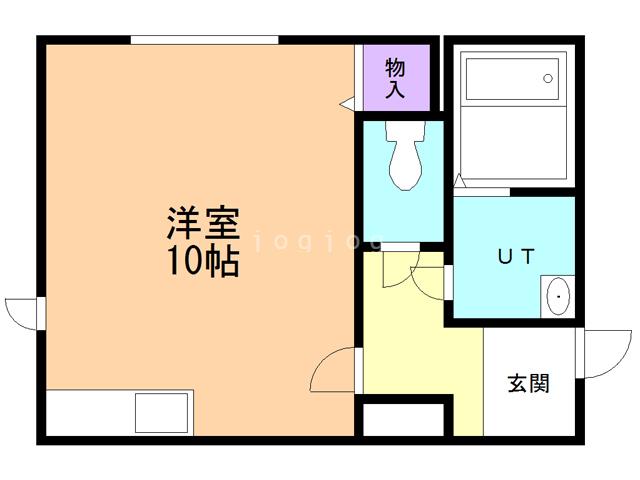 CASA33区(ワンルーム/2階)の間取り写真