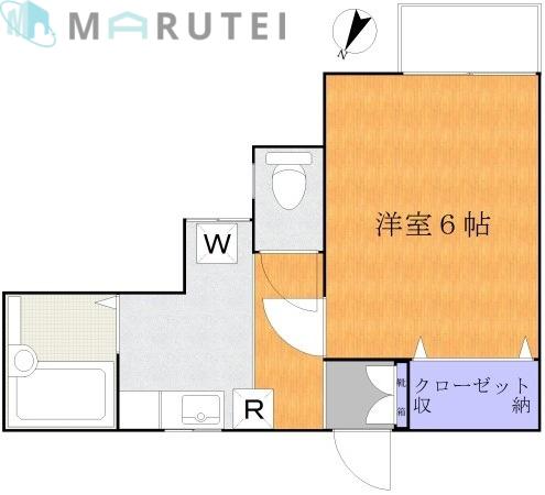 クレールM(1K/1階)の間取り写真