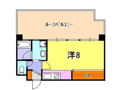 アーバングリーン神戸元町(ワンルーム/13階)の間取り写真