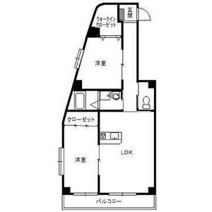 199 ファミーユ戸田(2LDK/2階)の間取り写真