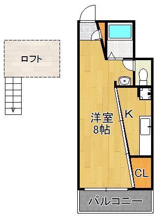 GC21.NETビル(ワンルーム/3階)の間取り写真