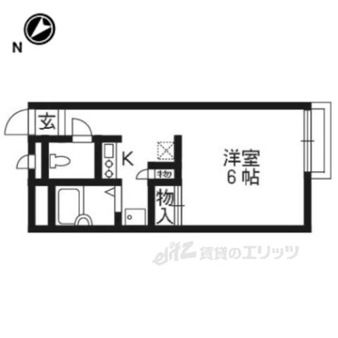 レオパレス ALTAⅠ(1K/2階)の間取り写真