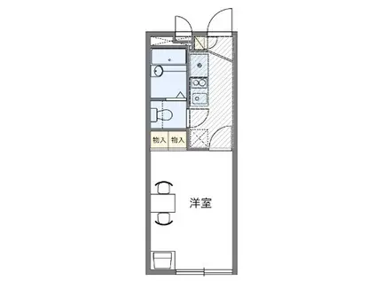 レオパレスカネエーズ吾妻(1K/3階)の間取り写真