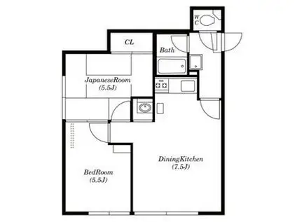 ADVANCEDーII(2LDK/3階)の間取り写真