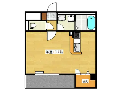 K-FIELD(ワンルーム/4階)の間取り写真