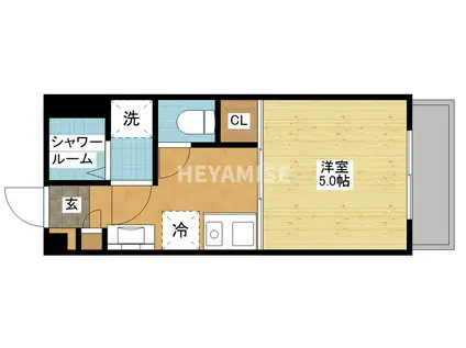 海ビル(1K/1階)の間取り写真