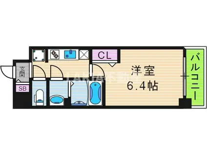 アドバンス大阪ブリス(1K/4階)の間取り写真
