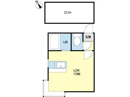 サンテラス東札幌(1K/3階)の間取り写真