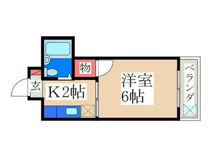 春嬉ビル(1K/4階)の間取り写真