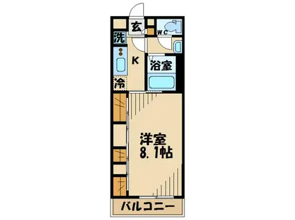 リブリ・ルミエール日野(1K/3階)の間取り写真