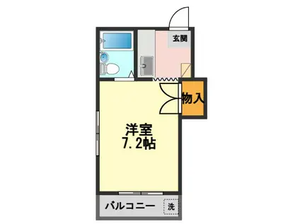 リヴレーヌ56(1K/3階)の間取り写真