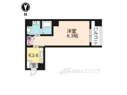 アルドーレ(1LDK/2階)の間取り写真