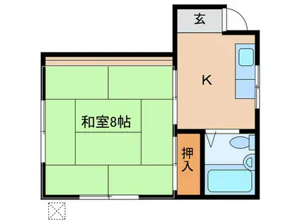 メゾン山崎(1K/1階)の間取り写真