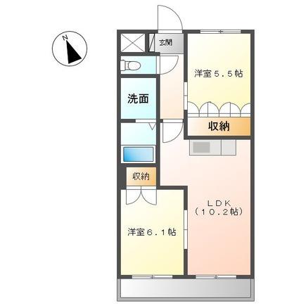 JR紀勢本線 海南駅 徒歩7分 2階建 築15年(2LDK/1階)の間取り写真