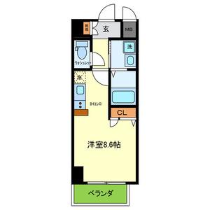 オンリーワン灘南通(ワンルーム/3階)の間取り写真