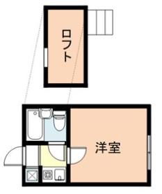 シャンテ池袋本町(1K/2階)の間取り写真