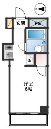 ウィンベルソロ東松山第1(ワンルーム/3階)の間取り写真