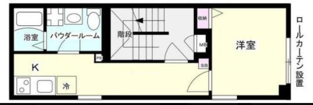 KUNSHI-RAN(1K/3階)の間取り写真