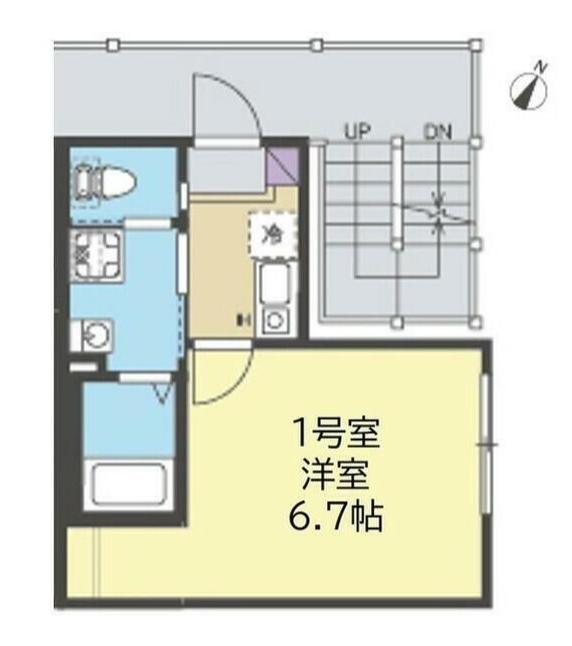 ALMO新杉田(1K/1階)の間取り写真