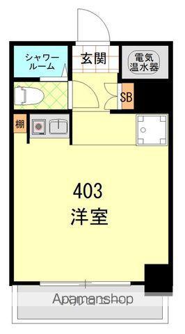中銀第2新橋マンシオン(ワンルーム/4階)の間取り写真