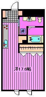 ゼルコヴァ(ワンルーム/5階)の間取り写真